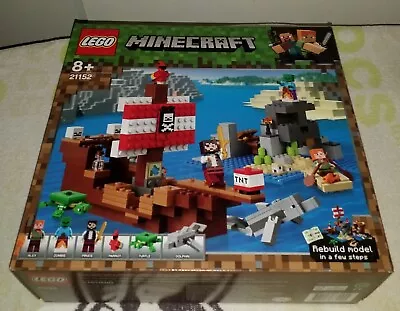 Lego 21152 Minecraft Pirate Ship - Brand New  • $118