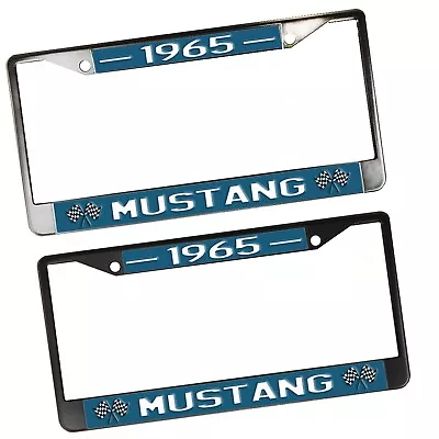 1965 Mustang Classic Car Design Metal License Plate Frame Holder • $24.95