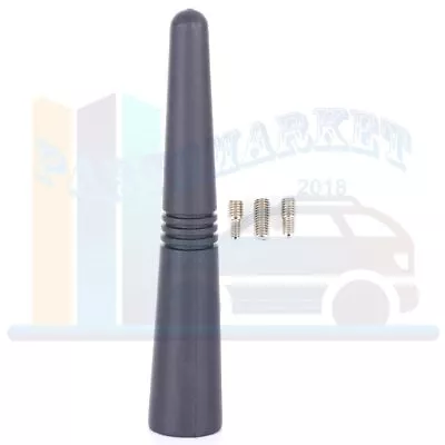 $7.10 • Buy Universal 3.5  Short Stubby Car Antenna AM/FM Radio Aerial For Mast Screw Type