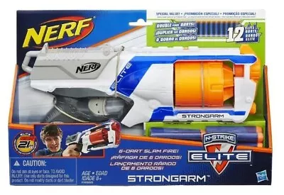 Nerf Gun N-Strike Elite Strongarm With 6 Foam Darts New And Boxed (Aus) • $39.99