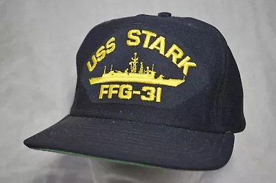 Vintage USS Stark FFG-31 Snapback Cap Hat Made In USA By New Era 80-90s • $15.73
