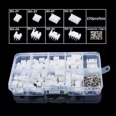 230pcs 2.54mm Pitch Terminal Kit / Housing/ Pin Header Wire Connector Adaptor  • $11.11