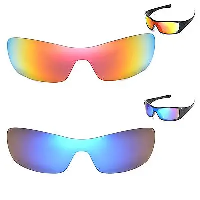 New Walleva Polarized Fire Red + Ice Blue Lenses For Oakley Antix • $29.99