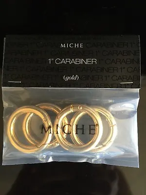 Miche Bright Gold 1  Inch Carabiners - Set Of 4 - New Discontinued • $10