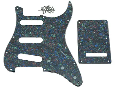 Abalone Pearl ST SSS Guitar Pickguard Tremolo Cover Set Fits USA Fender Strat • $23.79