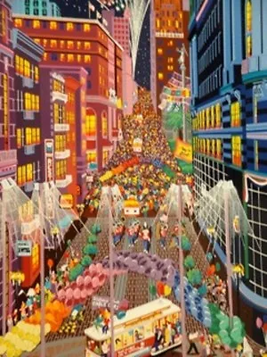 Melanie Taylor Kent  Return Of The Cable Cars  On Porcelain • $319.95