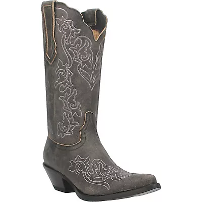 Dingo Womens Flirty N Fun Black Leather Cowboy Boots • $179.99