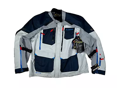 KLIM Carlsbad Adventure Motorcycle Jacket - Men's XX-Large - Navy Blue/Cool Gray • $437.99