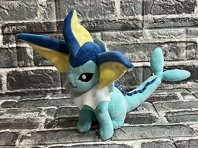 Pokemon Center 2015 Sitting Vaporeon Plush US Seller Excellent Pre-own Condition • $26.25