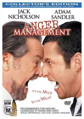 $10 • Buy Anger Management DVD Brand New Sealed R4 Jack Nicholson-Adam Sandler