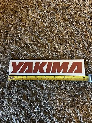 Yakima Red Logo Sticker/ Decal Roof Rack Bike Ski Skiing Kayak Approx 8” • $6