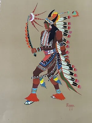 MOPOPE Native American Indian Print  13  X 7.5   BELL EDITIONS 1979 • $21.60