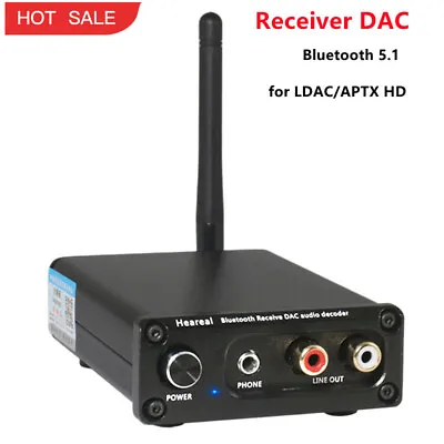 DAC Bluetooth 5.1 Receiver Audio Decoder Hifi Preamp (Muses02 Op Amp) Heareal • $90.10