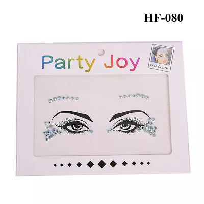 Festival Makeup Face Jewels Gems Burning Man Metallic Tattoo Sticker Glitter CA • $2.44