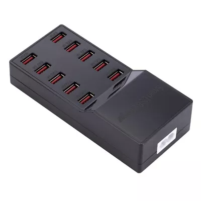 10-Port Multi USB Charger Station Hub Wall Fast Charging Power Adapter Black • $13.15