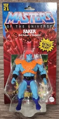 2021 Mattel Masters Of The Universe Origins Faker Figure (All Cards Not Perfect) • $26.87