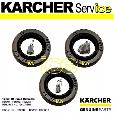 £29.99 • Buy Genuine Karcher Pump Piston Oil Seals Grooved Ring Hd 6/13 7125 Hds 5/11 6/12