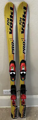 Kids Volkl 724 JR PRO 1300 Mm (130 Cm) Skis Salomon S305 Bindings • $76.49