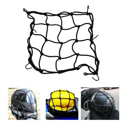 2Pcs Cargo Net Motorcycle Helmet Mesh Luggage Tie Down Adjustable Bungee Cord • $6.69