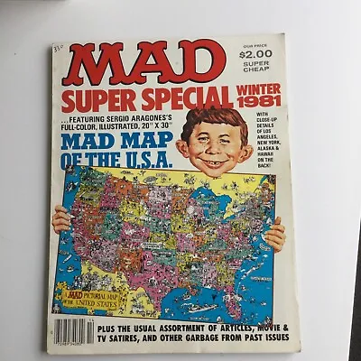 Mad Magazine The Comics Super Special Winter 1981 No Map • £3.60