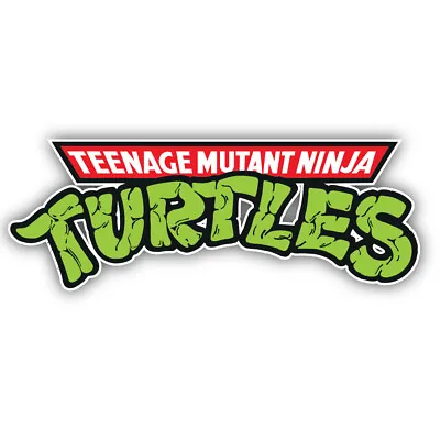 Teenage Mutant Ninja Turtles Cartoon Logo 80's Retro Shaped Vinyl Decal Sticker • $10.99