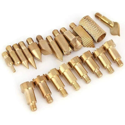 $12.95 • Buy 22pcs Pyrography Wood Burning Tips Tool Carving Iron Burner Soldering Embossing