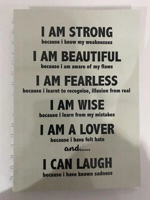 $14.95 • Buy 2022-2023 Year Diary I Am Strong Grey Quote A5 WEEK TO VIEW