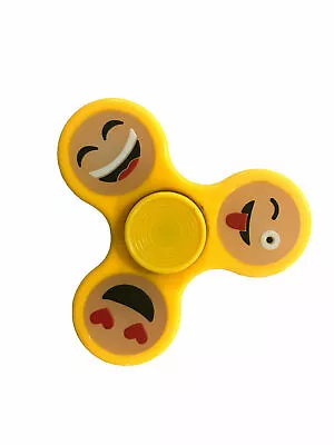 Fidget Finger Spinner Hand Focus Spin EDC Bearing Stress Toy GLOW IN DARK Emoji • £3.31