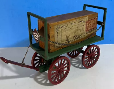 Vintage Railway Express Agency Luggage Baggage Cart Steel With Wooden Box • $499.99