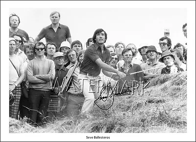 £6.97 • Buy Seve Ballesteros Signed Print Photo Poster Wall Art Golf Open Masters Ryder Cup