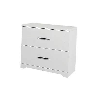 2-Drawer Wood Lateral File Cabinet Filing Cabinets Anti-Tilt Mechanism White • $117.28