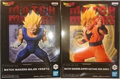 Dragon Ball Z Super Saiyan2 Goku & Majin Vegeta Figure Set Of 2 MATCH MAKERS • $59.98