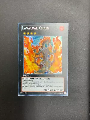 YUGIOH Lavalval Chain HA07-EN019 1st Edition Secret Rare LP • $8.05