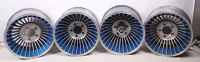 Western Wheel Turbine 30 Spoke Vintage 15 X 10 & 15 X 8.5 Painted Blue 5 Lug Uni • $1299.95