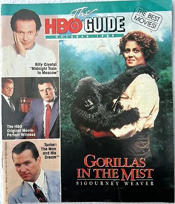 Vintage October 1989 The HBO TV Guide - Gorillas In The Mist Mike Tyson • $20