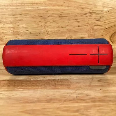 Ultimate Ears Boom S-00122 Blue & Red Wireless Bluetooth Ultra-Portable Speaker • $46.74