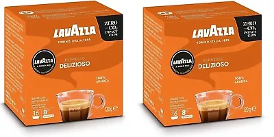 Lavazza: A Modo Mio Coffee Pods Espresso Delizioso Capsules Pods- 16x2 Pack AU • $27.45