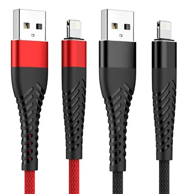$5.99 • Buy 3/6/10FT Long Charger For IPhone 13 12 11 XR 6 7 8 Braided USB Data Lead Cable