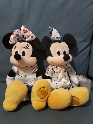 WDI MOG D23 Destination D Mickey 90th Birthday LE Mickey Minnie Plush • $400