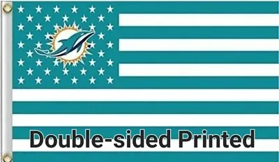 Miami Dolphins NFL Football Flag Double Sided Printing 3x5 Feet W/ Grommets  • $16.99
