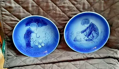 1976 & 1978 Desiree Denmark Old Copenhagen Blue Mors Dag Plates  Your Choice • $10