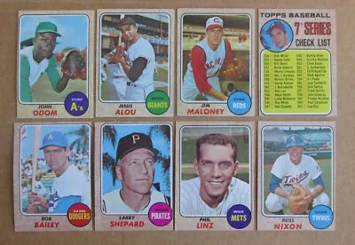 1968 Topps Baseball Card Singles #286-598 Complete Your Set U-pick New Listing • $2.79