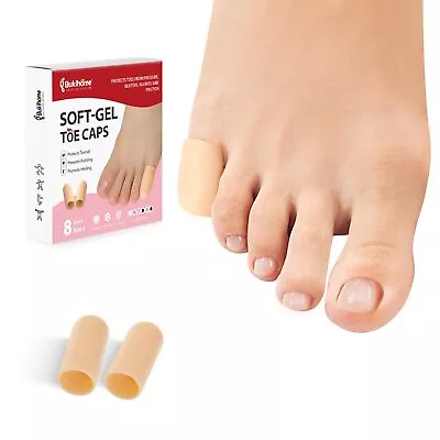8 Pcs Gel Toe Cap Pinky Toe Protector For Women Men - Cushions And Protects T... • $22.59
