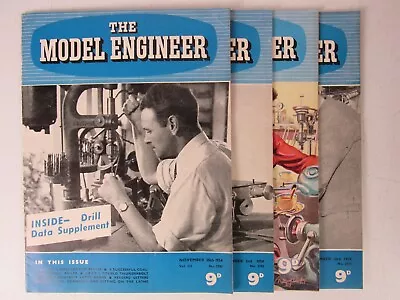 The Model Engineer Magazine Nov Dec 1954 Lot Of 4 Steam Mechanical Engineering • $20