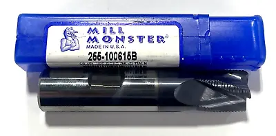 Mill Monster 5/8  Carbide Fine Pitch Roughing End Mill TiAlN Coating 4 Flute USA • $66.99
