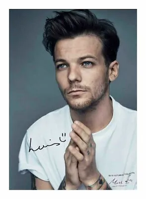 Louis Tomlinson Autograph Signed Photo Poster • £6.89