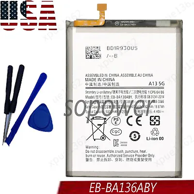 Battery EB-BA136ABY For Samsung A13 5G SM-A136U SM-A136UZKDXAA SM-A136UZKAATT • $18.55
