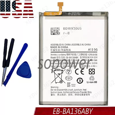 For Samsung A13 5G SM-A136U Replacement Battery EB-BA136ABY +Tool • $18.55