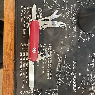 Victorinox Deluxe Tinker Swiss Army Pocket Knife Red 91MM 5563  • $39.99