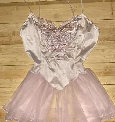 Vintage Coquette Beaded Fairy Princess Sheer Babydoll Lingerie • $28